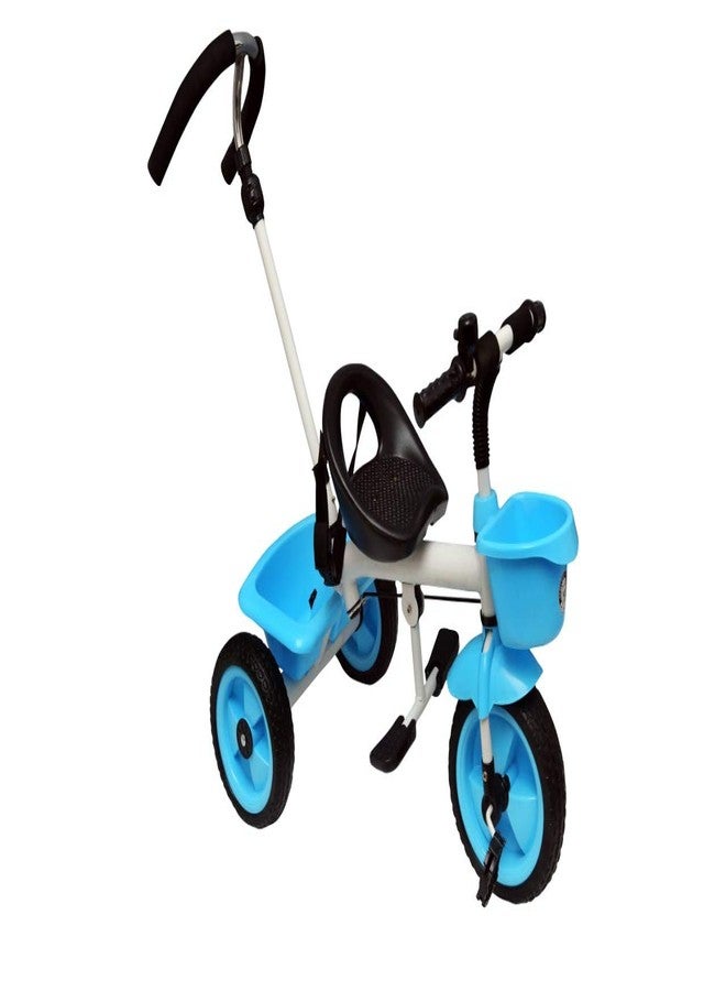 JoyRide Kids Metal Tricycle With Parent Push Handle (Blue) - Image 2